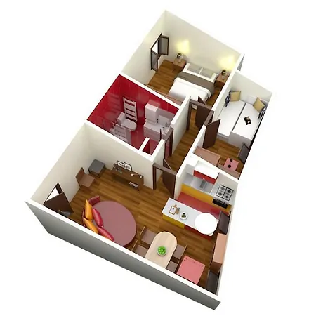 Gemuetliches Mit 2 Schlafzimmern Und 1 Wohnzimmer In Altstadt Apartment
